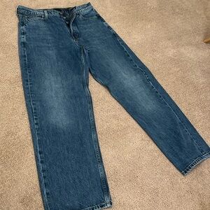 Banana Republic Mid Rise Loose Stovepipe Sz 28 Premium Denim Great Condition!